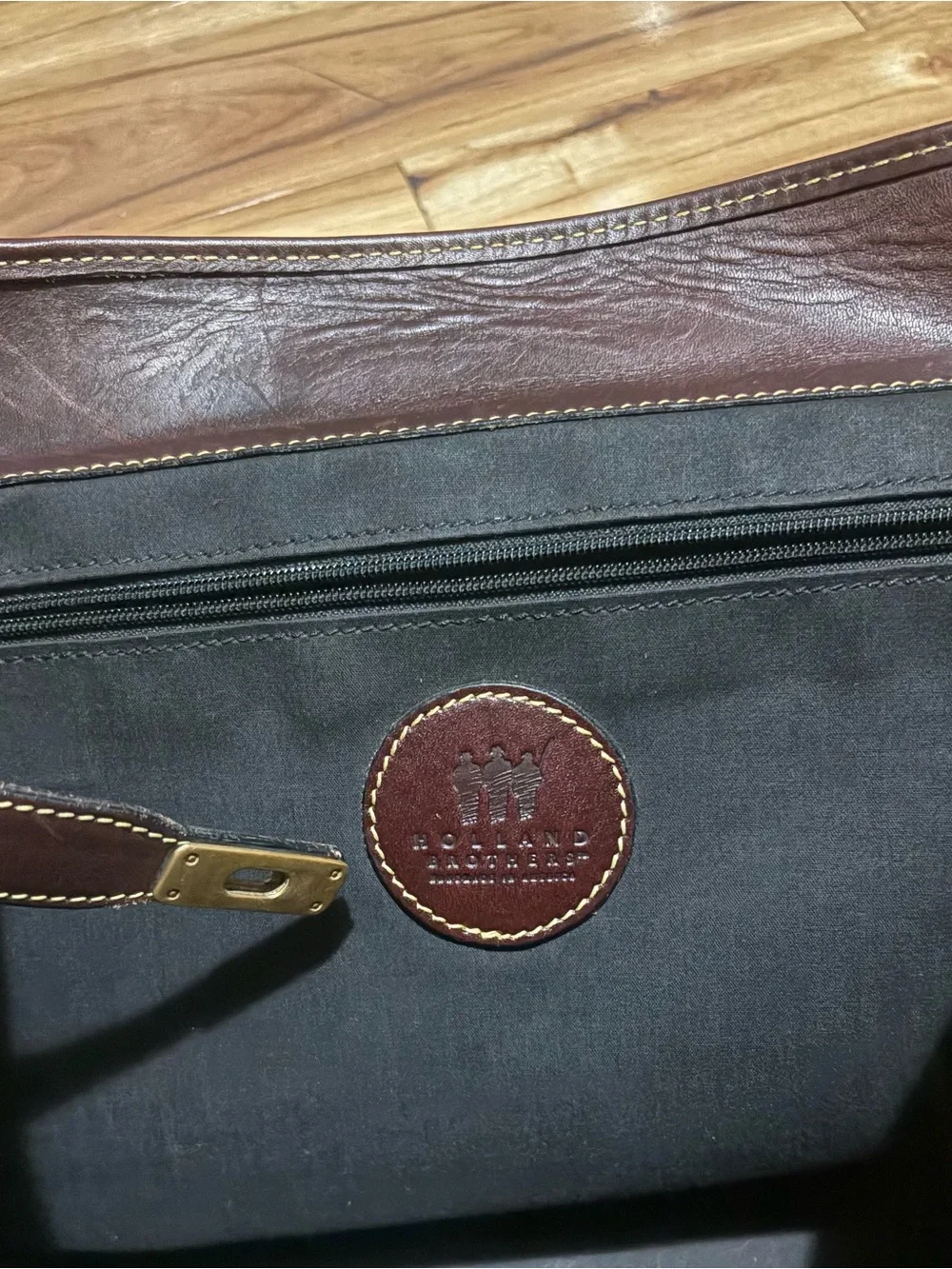 Vintage Holland Brothers Leather Polo Bag